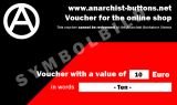10.- Euro Gutschein für Anarchist Buttons
