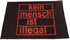 Fahne "Kein Mensch ist illegal"