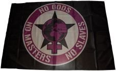 Fahne "No gods, no masters 1"